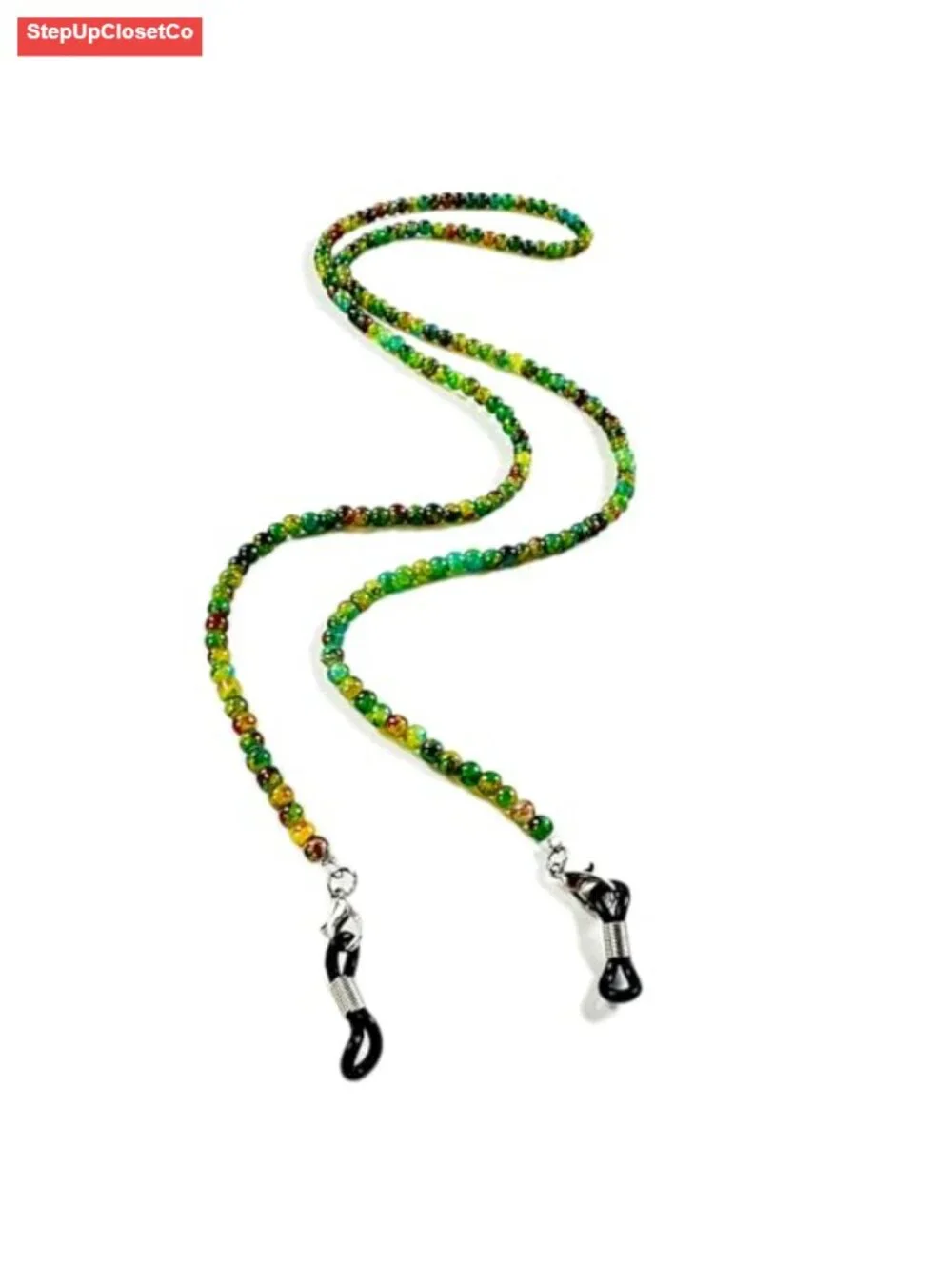 Glass Bead Eyeglass Chain Retainer for Women, Sunglasses Necklace Lanyard